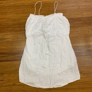 Greylin Dress Womens Small White Mini‎ Tassel Tie Waist Sleeveless Casual Summer